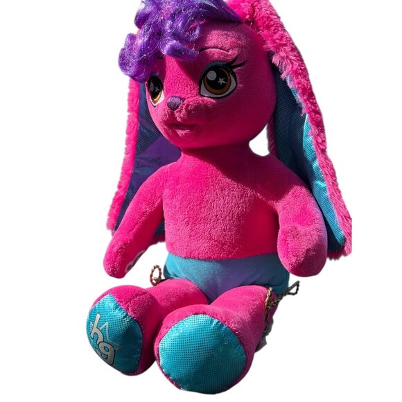 Build A Bear Honey Girl Risa Pink Rock Star Bunny Rabbit Plush Stuffed Pet Toy - Picture 7 of 16